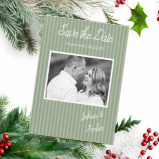 Save The Date Mariage photo Sage Green Rustic Woodland