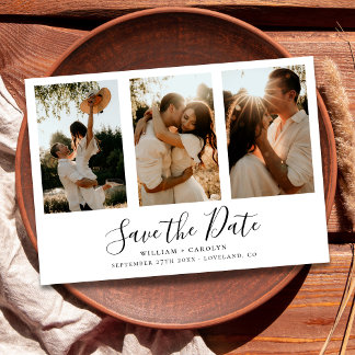 Save The Date Mariage photo simple et élégant