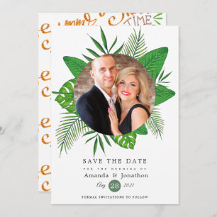 Save The Date Mariage photo Tropical Summer Beach