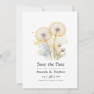 Save The Date Mariage Pissenlit
