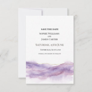 Save The Date Mariage Purple Mist