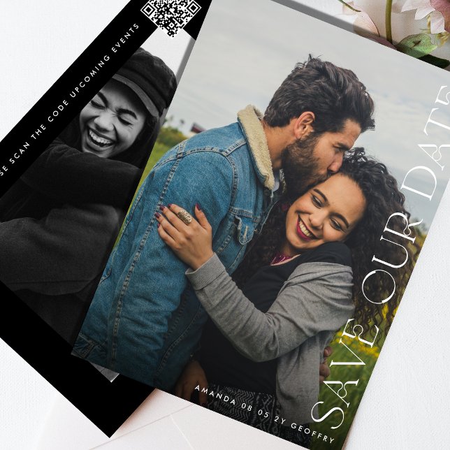 Save The Date Mariage QR CODE multi-photo modifiable (Créateur téléchargé)