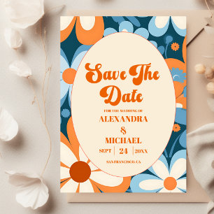 Save The Date Mariage Rétro des Années 1970