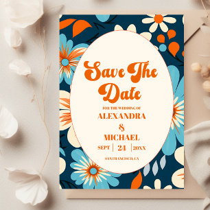 Save The Date Mariage Rétro des Années 70
