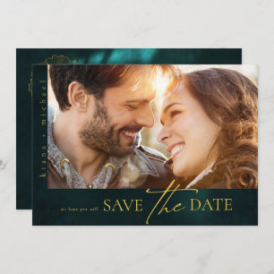 Save The Date Mariage Romance V2H Emerald Green ID881