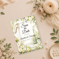 Mariage Romantique à la Harpe de Jardin Élégant