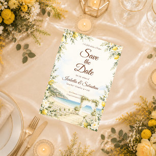 Save The Date Mariage romantique au bord de la mer