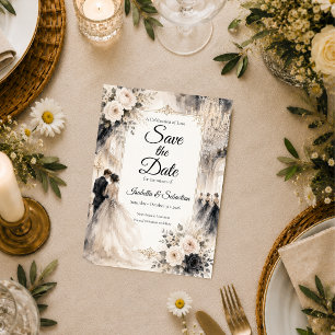 Save The Date Mariage Romantique de Luxe en Salle de Bal