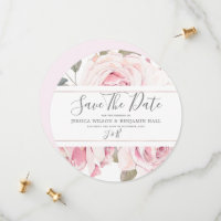 Mariage Rose Floral Aquarelle Rose Clair 