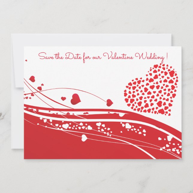 Save The Date Mariage Saint Valentin Sauvegarder la date (Devant)