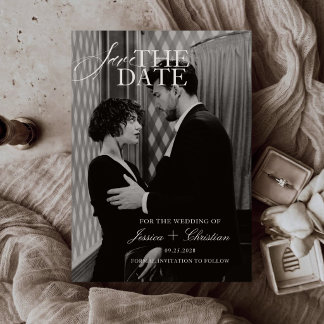Save The Date Mariage simple et moderne avec une esthétique de l