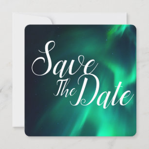 Save The Date Mariage sous les Aurores Boréales Enregistrez la D