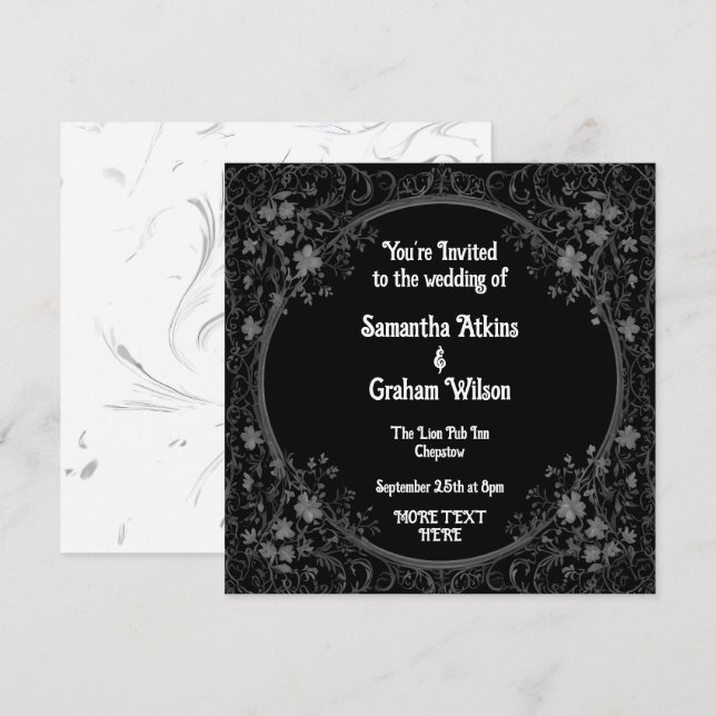 Save The Date mariage stupéfiant (Devant / Derrière)