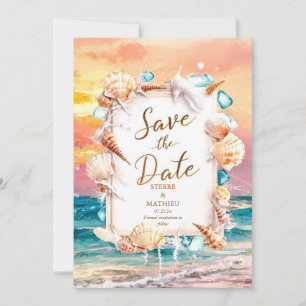 Save The Date Mariage Sun Beach