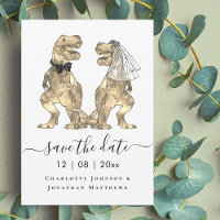 Mariage sur le thème des dinosaures