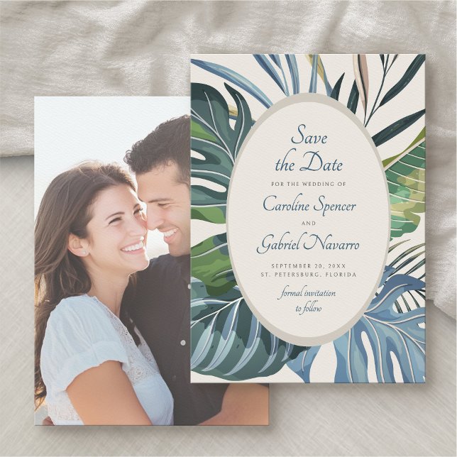 Save The Date Mariage Tropical Beach Palm Save Date (Créateur téléchargé)