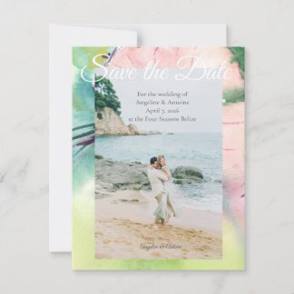 Save The Date Mariage Tropical de Destination