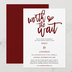 Save The Date Mariage vaut le script d'attente Bourgogne