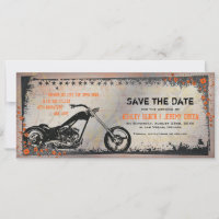 Mariage vélo ou moto Enregistrer la date