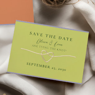 Save The Date Mariage Vert Clair Moderne Sauvez La Date