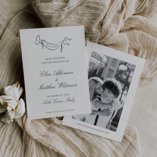 Save The Date Mariage Whimsical illustré (Créateur téléchargé)