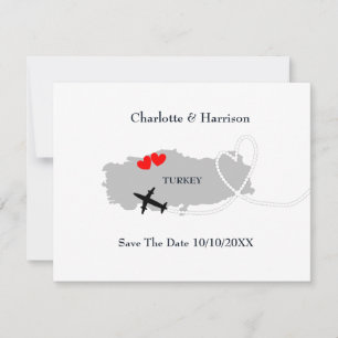 Save The Date Mariages À L'Étranger Turquie Enregistrer La Date