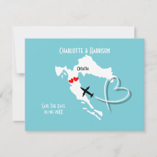 Save The Date Mariages Destination Croatie Sauvegarder La Date