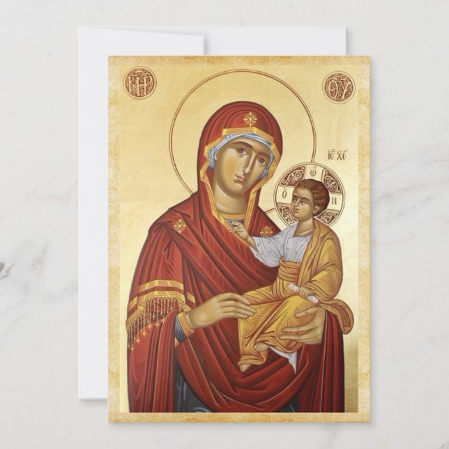 Save The Date Marie avec Jésus dans les tons d'or (Devant)