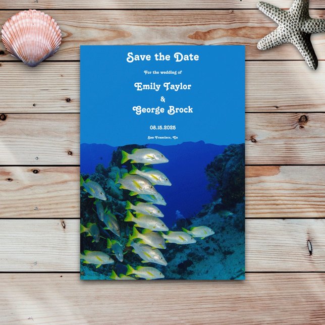 Save The Date Marine mariage marin sous-marin marin marin marine (Créateur téléchargé)