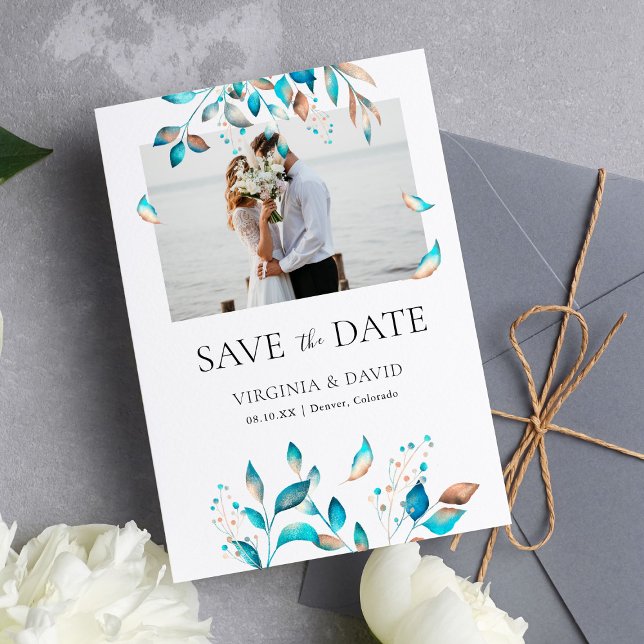 Save The Date Marine Photo moderne Rustique (Créateur téléchargé)