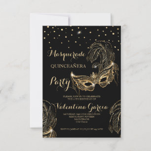 Save The Date Masquerade parties scintillant quinceanera masque