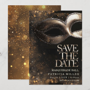 Save the Date Masquerade Party Invitation