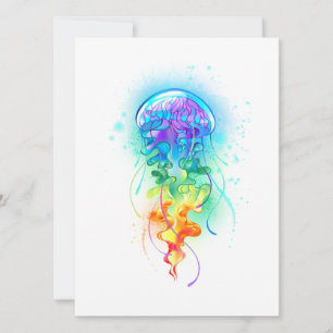 Save The Date Méduse arc-en-ciel