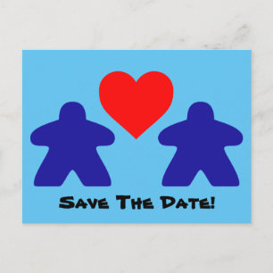 Save The Date Meeple Invitations