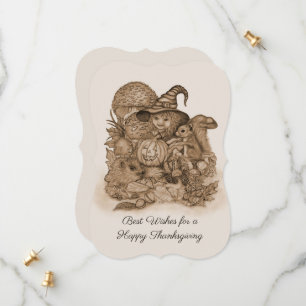 Save The Date Meilleurs voeux pour un Bon thanksgiving