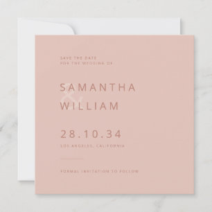 Save The Date Mélange et assortiment élégant minimaliste moderne