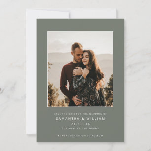 Save The Date Mélange moderne & match photo minimaliste