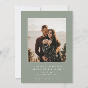 Save The Date Mélange moderne & match photo minimaliste