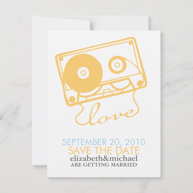Save The Date Mélanger bande d'amour Enregistrer la date Annonce (Devant)