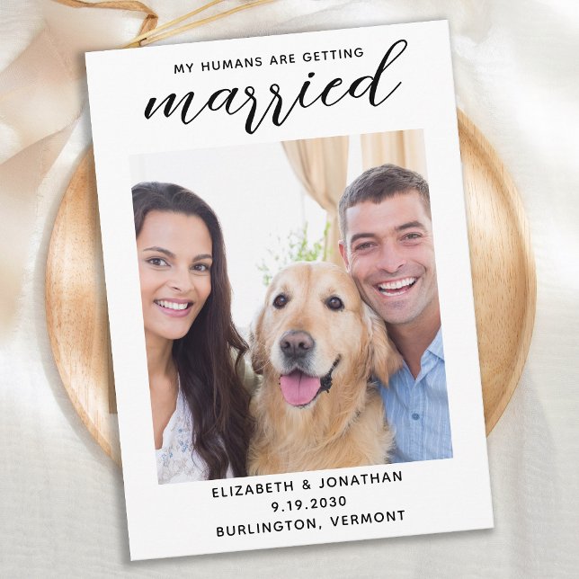 Save The Date Mes humains deviennent Mariages de chiens mariés (Créateur téléchargé)