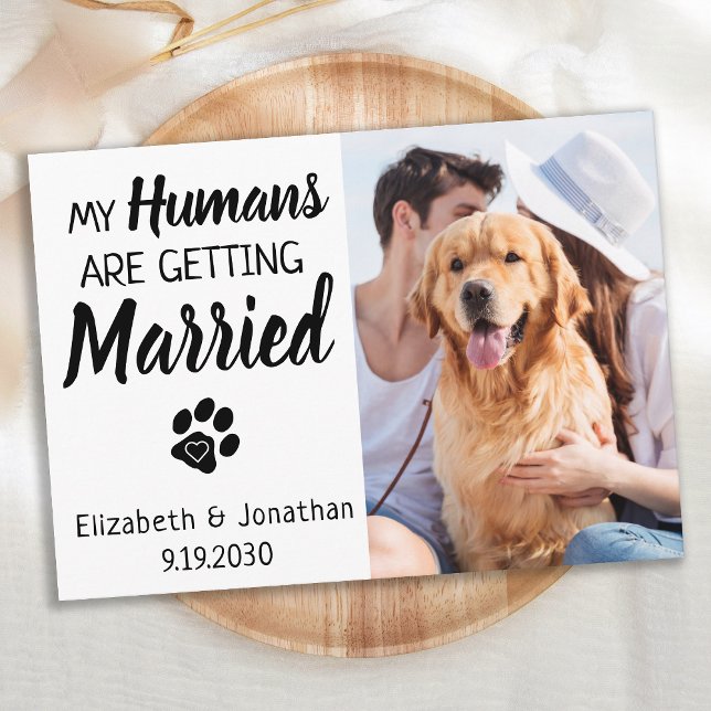 Save The Date Mes humains deviennent Mariages de chiens mariés (Créateur téléchargé)