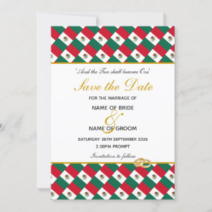 Save The Date MEXICO Christian Special Event Mariage Celebration