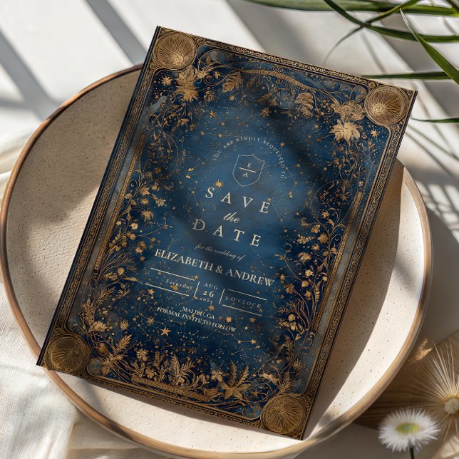 Save The Date Midnight Celestial Baroque Wedding (Créateur téléchargé)