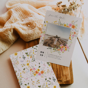 Save The Date Midsummer   Florales Romantiques d'Automne Photo