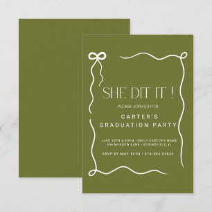 Save The Date mignon arc grd, Elgante Minimaliste noir et blanc