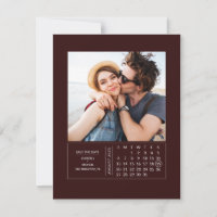 Mini calendrier minimal moderne Enregistrer la pho