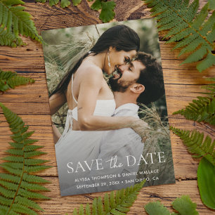 Save The Date Mini-nom personnalisé complet Un site photo