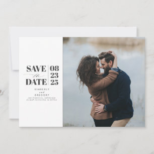 Save The Date Minimal moderne Enregistrer la photo de date