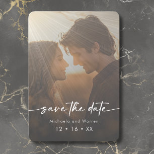 Save The Date Minimal moderne Sunrays Photo Enregistrer la date