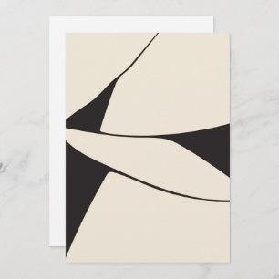 Save The Date Minimalisme Abstrait moderne Mariage de style japo